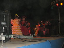 Senjórítur að dansa Flamenco