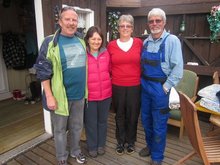 Rnar Hins og Susan komu  heimskn  leiinni aftur heim til New Zealands